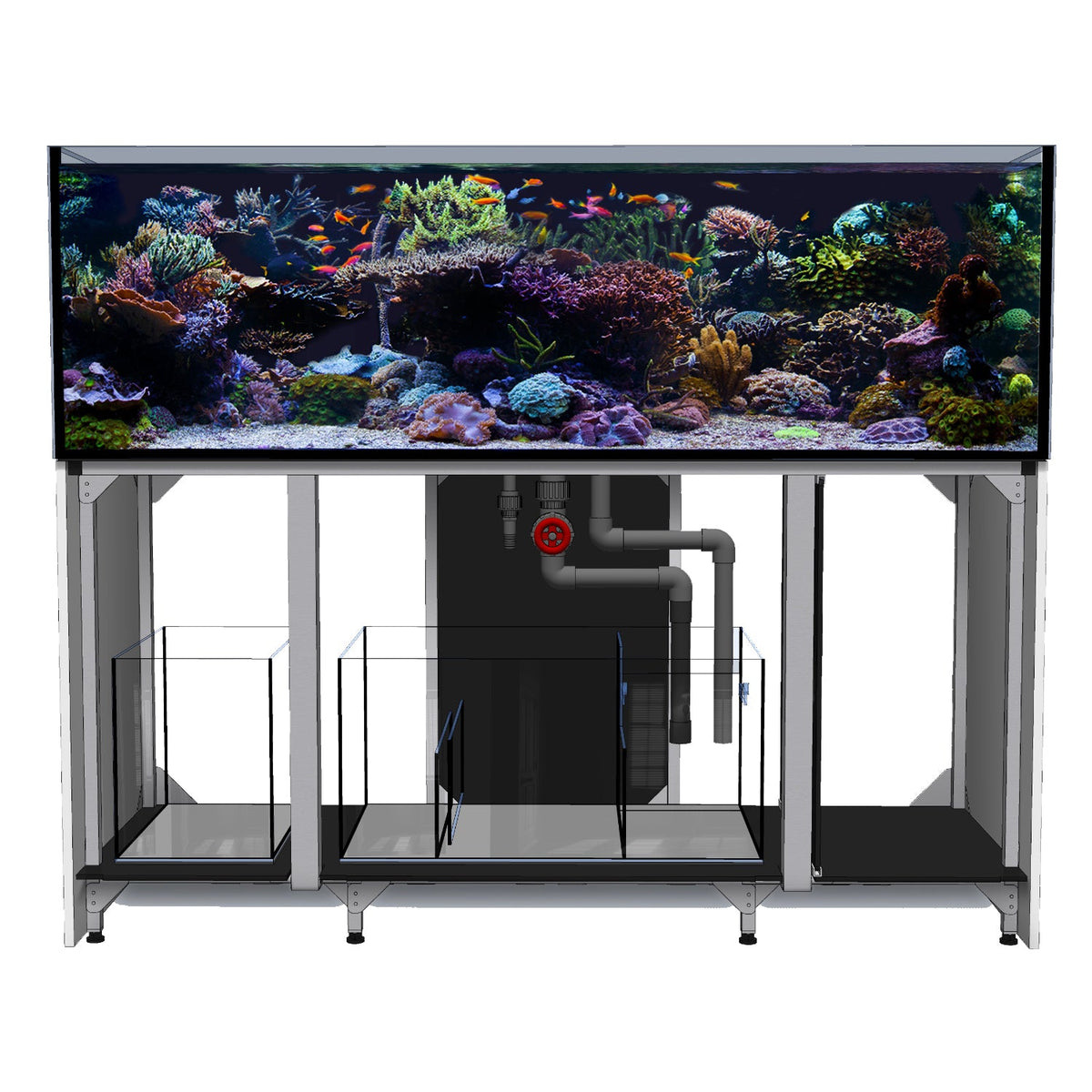 D-D Aqua-Pro Reef Metal Frame 1800 – Innenansicht mit Sump