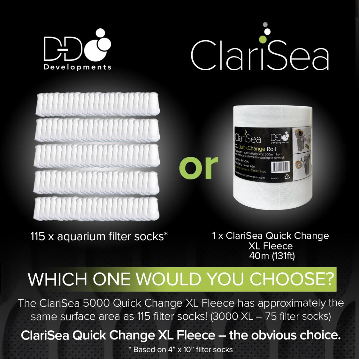D-D ClariSea Filterrolle XL – Vergleich mit Filtersocken
