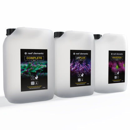 Reef Zlements H2P-System – Complete, pH-Plus und Universal im 10-L-Kanister