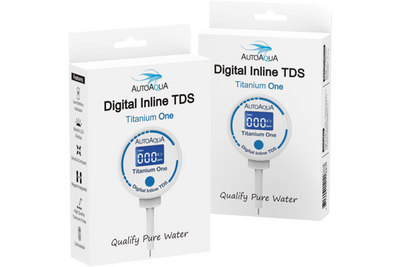 AutoAqua Digital Inline TDS Titanium – TDS-Messgerät für Osmoseanlagen | 1 bis 3 Messpunkte
