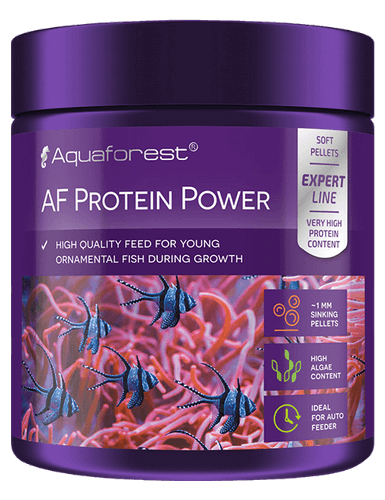 Aquaforest Fischfutter Granulat – Marine Mix, Protein Power, Color Up, Vege Strength u. a. | 100–120 g – Protein Power 120 g