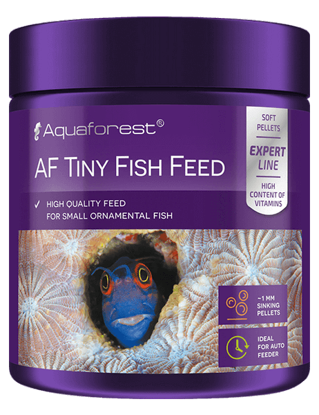 Aquaforest Fischfutter Granulat – Marine Mix, Protein Power, Color Up, Vege Strength u. a. | 100–120 g – Tiny Fish Feed 120 g