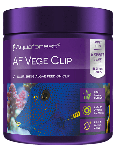 Aquaforest Fischfutter – Marine Flakes, Calanidae Clip, Vege Clip, Fish Food Set – Vege Clip 100 g