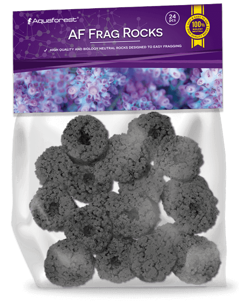 Aquaforest Frag Rocks, Mini Rocks & Plug Rocks – Ablegersockel – Frag Rocks Schwarz (24 Stk.)