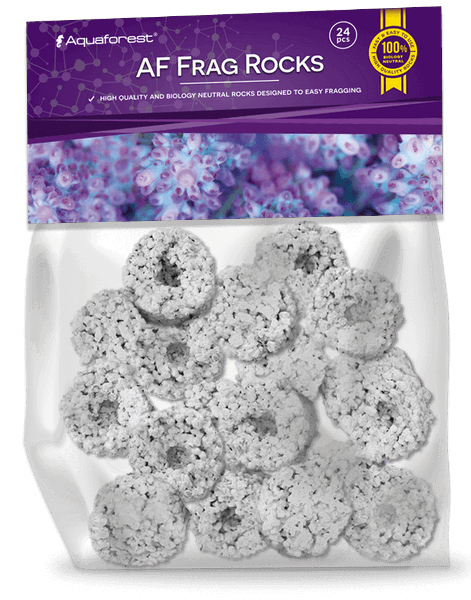 Aquaforest Frag Rocks, Mini Rocks & Plug Rocks – Ablegersockel – Frag Rocks Weiß (24 Stk.)