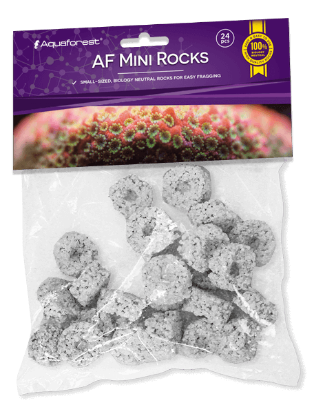 Aquaforest Frag Rocks, Mini Rocks & Plug Rocks – Ablegersockel – Mini Rocks Weiß (24 Stk.)