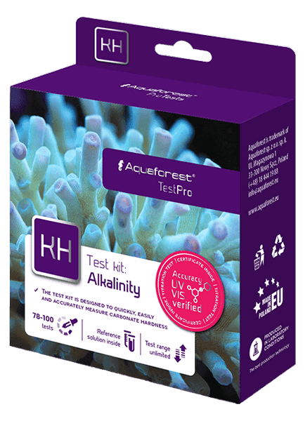 Aquaforest Test Kits – Wassertests für KH, Ca, Mg, NO3, PO4 – Alkalinität (KH)