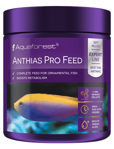 Aquaforest Fischfutter Granulat – Marine Mix, Protein Power, Color Up, Vege Strength u. a. | 100–120 g – Anthias Pro Feed 120 g