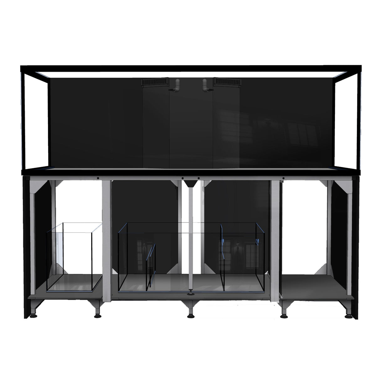 D-D Aqua-Pro Reef Metal Frame 2100 – Innenansicht mit Sump