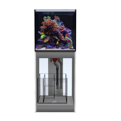 D-D Aqua-Pro Reef 600 Cube – Innenansicht mit Sump