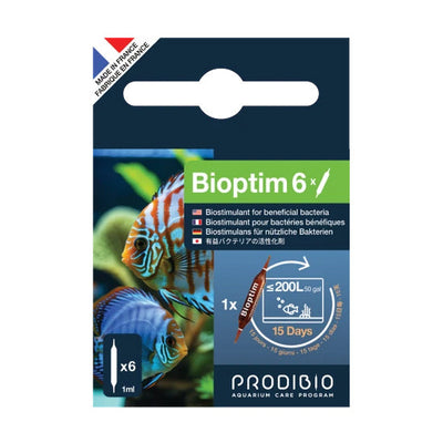 Prodibio Bioptim – Nährstoffe für Filterbakterien | 6 und 30 Ampullen
