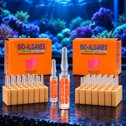 Équo BIO-ALGANEX Ampullen und Verpackung