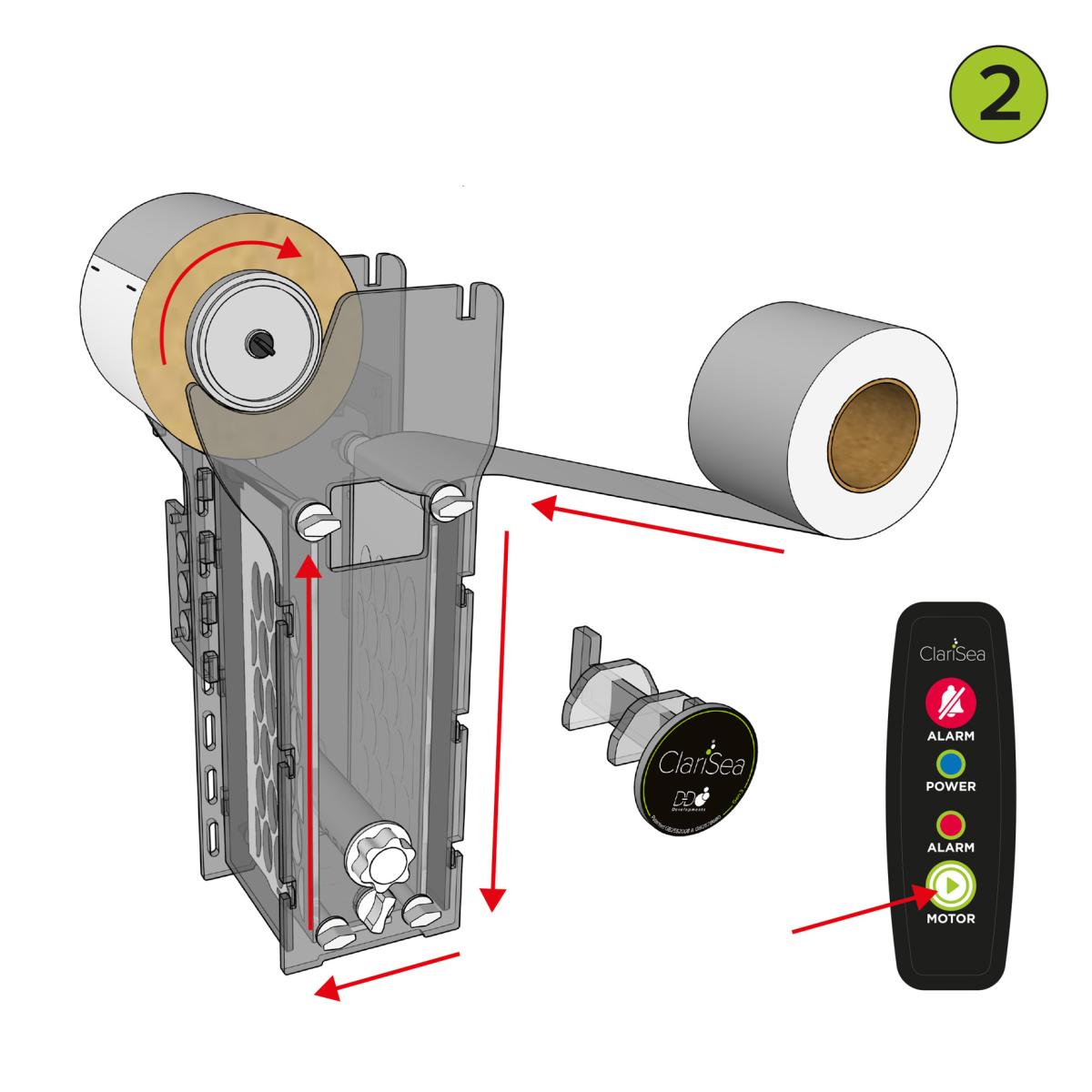 D-D ClariSea Filterrolle XL – Rollenwechsel
