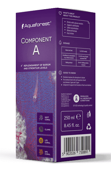 Aquaforest Component A, B, C – Spurenelement-Gruppen – Component A 250 ml