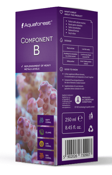 Aquaforest Component A, B, C – Spurenelement-Gruppen – Component B 250 ml