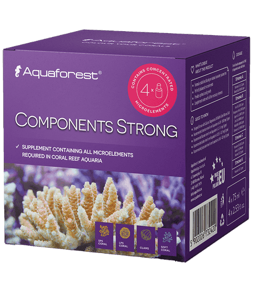 Aquaforest Components Strong – Spurenelemente A, B, C, K – 4 x 75 ml