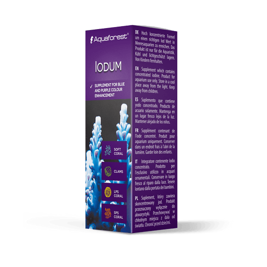 Aquaforest Spurenelemente – Iodum, Micro E, Fluorine, Iron, Kalium, Strontium – Iodum 10 ml