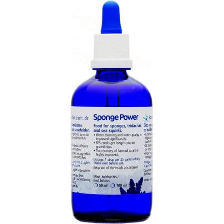 Korallenzucht Sponge Power Flasche