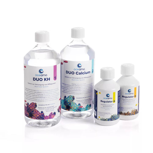 Oceamo Versorgungssystem klein mit DUO KH, DUO Calcium, Regulator A und O