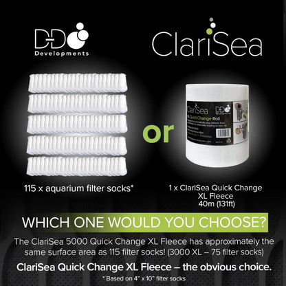 D-D ClariSea Filterrolle XL – Vergleich mit Filtersocken