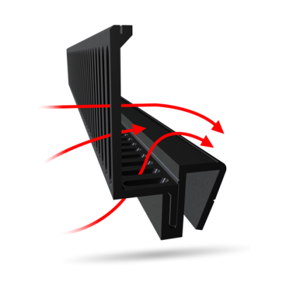 D-D UltraFlow Überlaufkamm 60 cm