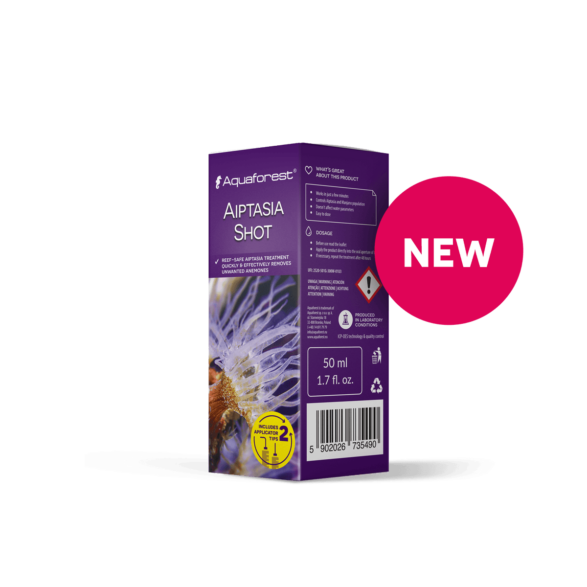 Aquaforest Aiptasia Shot – Glasrosen-Entferner – 50 ml