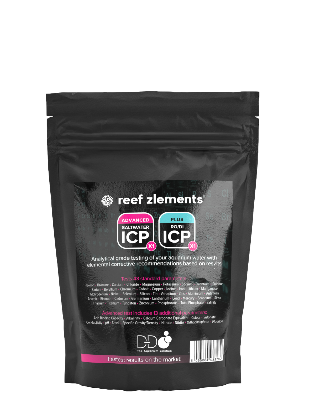Reef Zlements ICP-Test Advanced + RO – Probenset mit RODI-Röhrchen