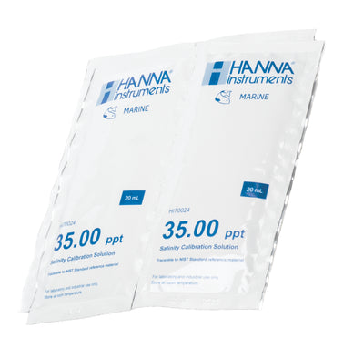 Hanna HI70024P – Salinitäts-Kalibrierlösung 35 ppt | 25 x 20 mL