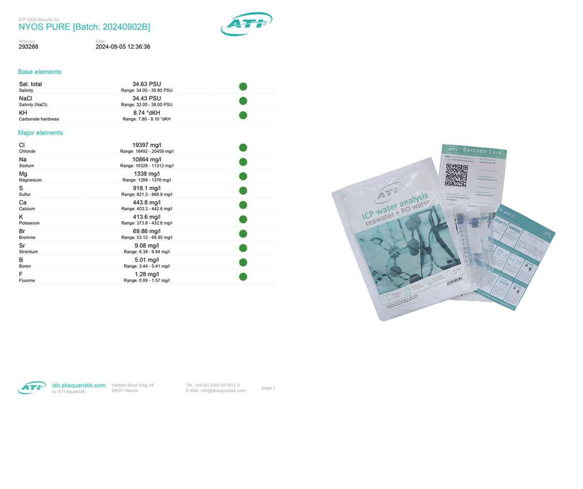 NYOS PURE Meersalz ICP-Analyse
