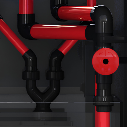 Red Sea REEF-FRAME 170 – Verrohrung mit ReefGate-Ventil
